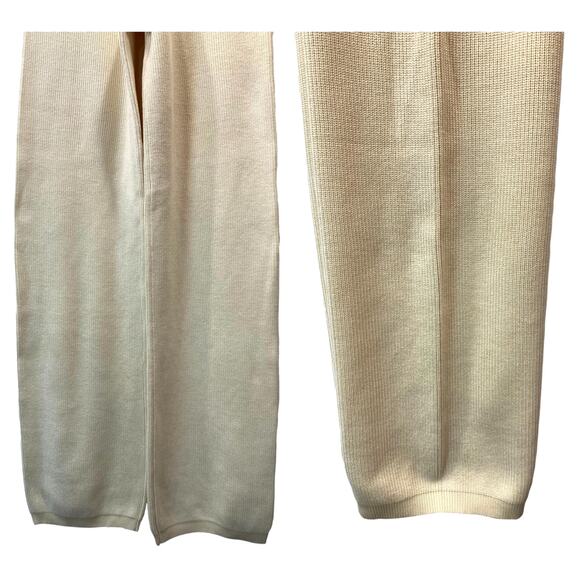 NEW Brunette The Label Cream KNIT Ribbed Pants | XS/S - Picture 7 of 13